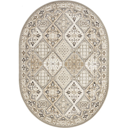 Tapis de sol carrelé traditionnel Nuloom Becca