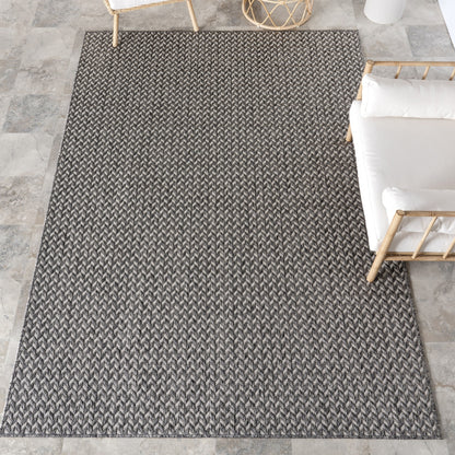 Tapis d'intérieur/extérieur à chevrons Nuloom Camryn