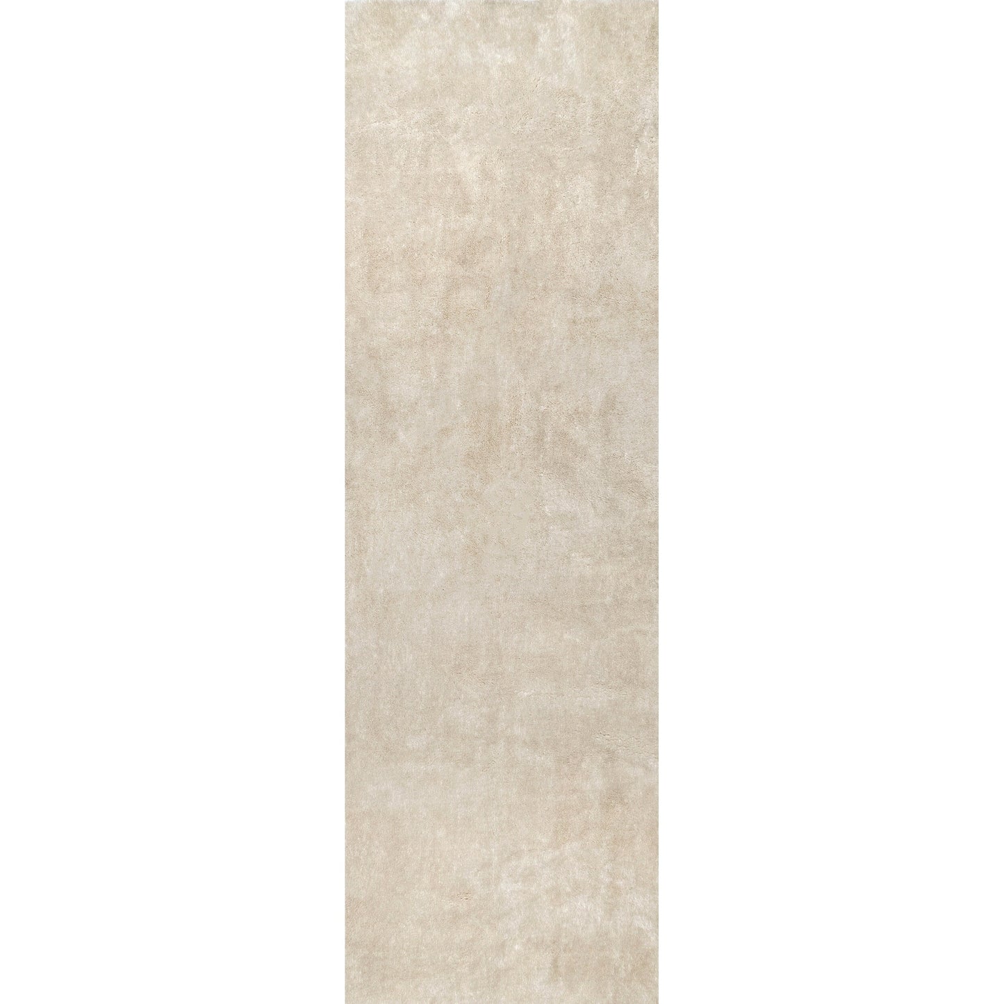 Tapis à poils longs Nuloom Loni SuperiorWash uni, lavable en machine