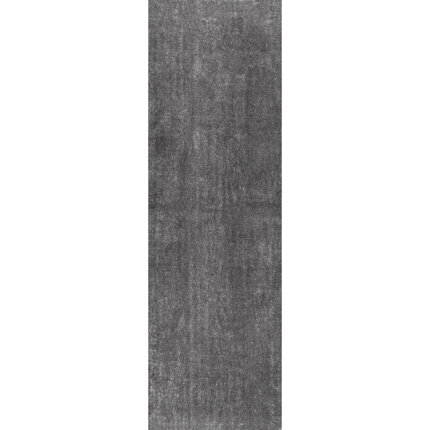 Tapis à poils longs Nuloom Loni SuperiorWash uni, lavable en machine