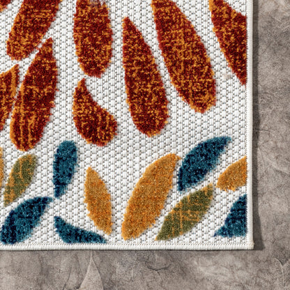 Tapis d'intérieur/extérieur Nuloom Ronda à motif floral audacieux