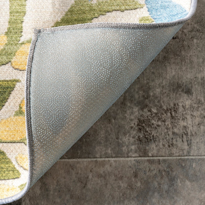 Tapis d'intérieur/extérieur lavable en machine Nuloom Rosana Floral