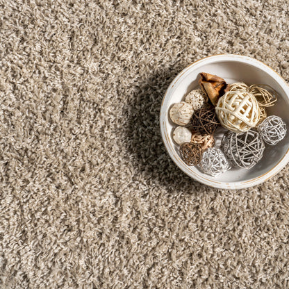 Tapis moderne à poils longs et à pampilles Neva Nuloom