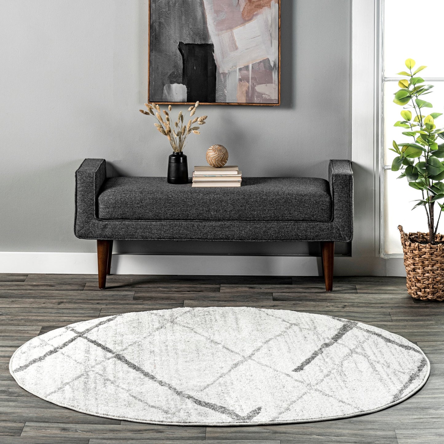 Tapis de sol abstrait moderne Nuloom Skylar