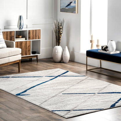 Tapis de sol abstrait moderne Nuloom Skylar