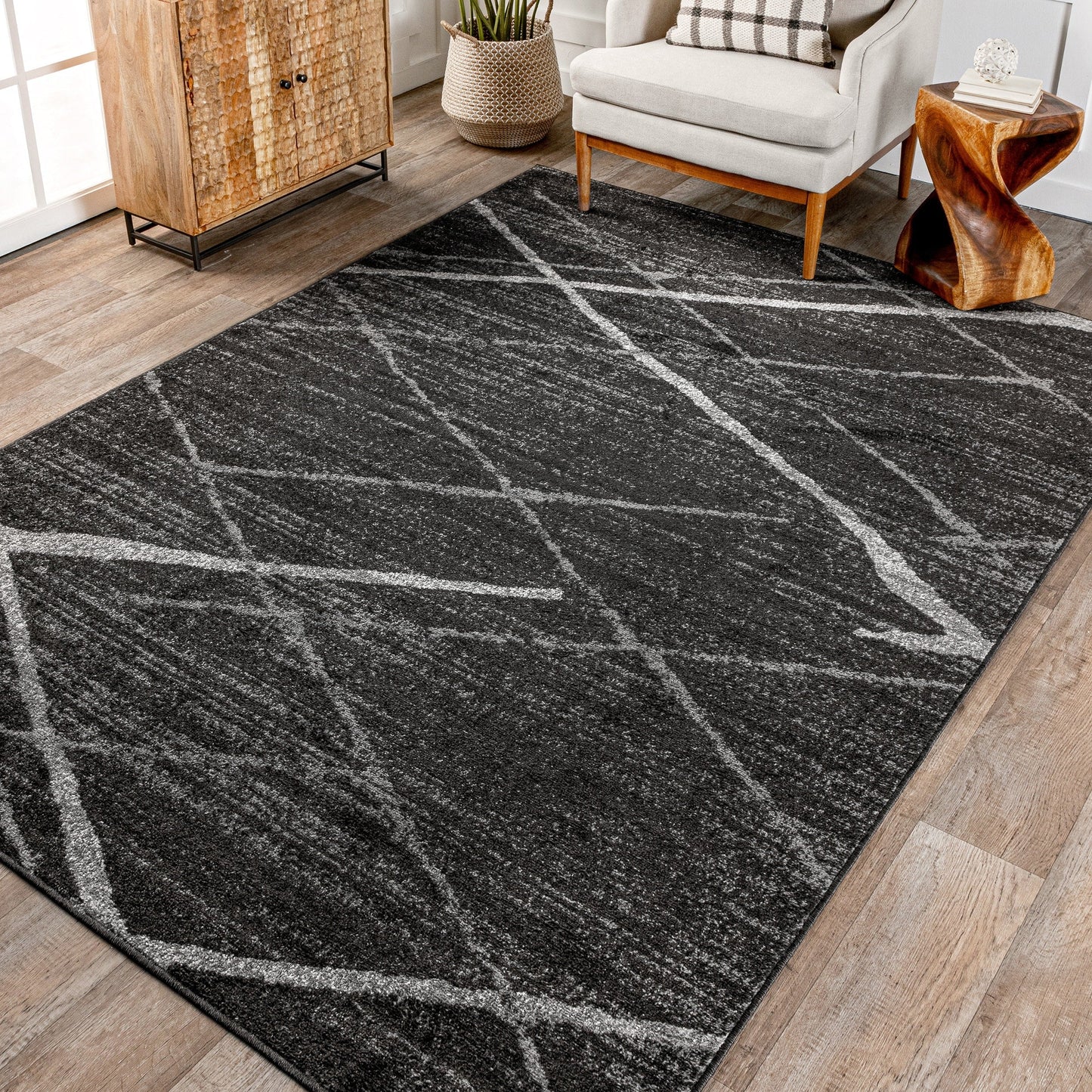 Tapis de sol abstrait moderne Nuloom Skylar