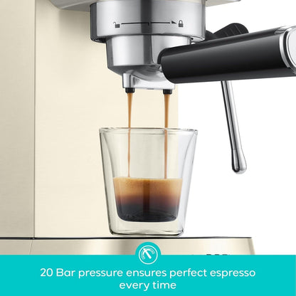 Machine à expresso CASABREWS CM5418 20 bars avec buse vapeur pour mousse de lait