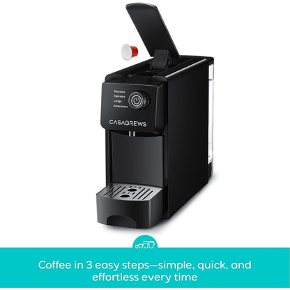 CASABREWS CM7036E Machine à expresso 20 bars pour dosettes Nespresso originales