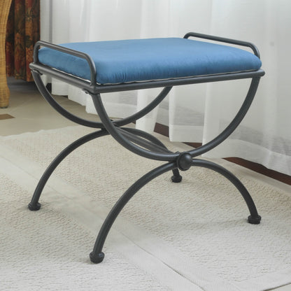 Tabouret de coiffeuse Cambridge Iron avec coussin