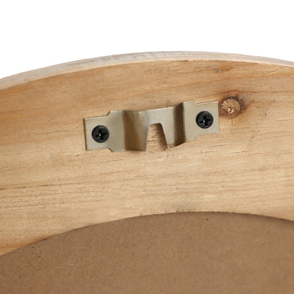 Miroir mural ovale de 81 cm avec cadre en bois Cameo, miroir mural de salle de bain – 81,9 cm (H) x 61 cm (L) x 3,2 cm (P).