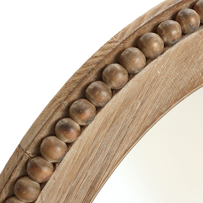 Miroir mural ovale de 81 cm avec cadre en bois Cameo, miroir mural de salle de bain – 81,9 cm (H) x 61 cm (L) x 3,2 cm (P).