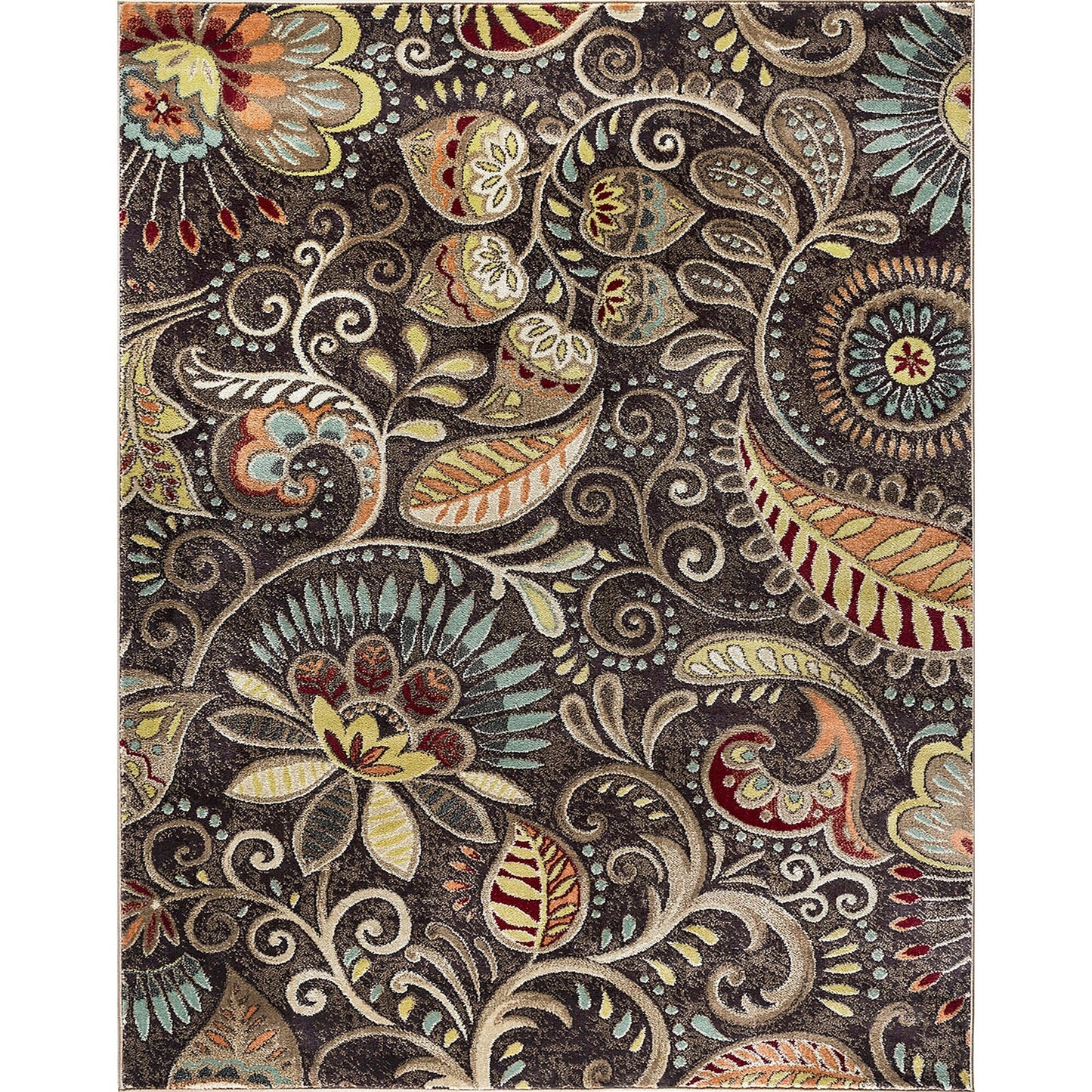 Tapis d'intérieur Caprice style moderne du milieu du siècle à motif floral