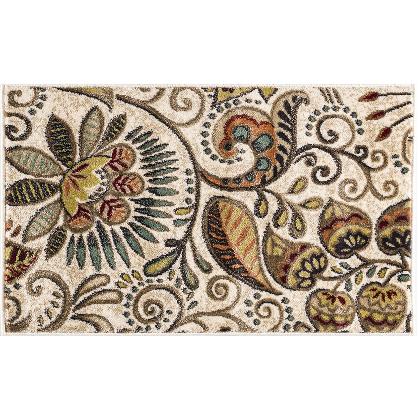 Tapis d'intérieur Caprice style moderne du milieu du siècle à motif floral