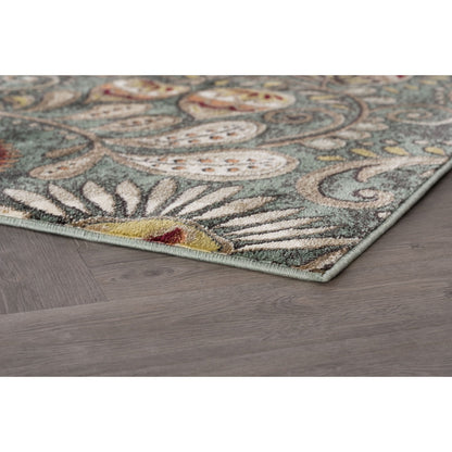 Tapis d'intérieur Caprice style moderne du milieu du siècle à motif floral