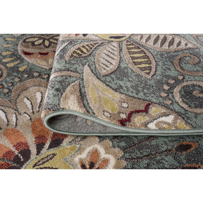 Tapis d'intérieur Caprice style moderne du milieu du siècle à motif floral