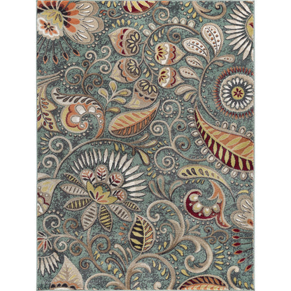 Tapis d'intérieur Caprice style moderne du milieu du siècle à motif floral