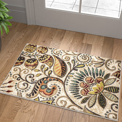Tapis d'intérieur Caprice style moderne du milieu du siècle à motif floral