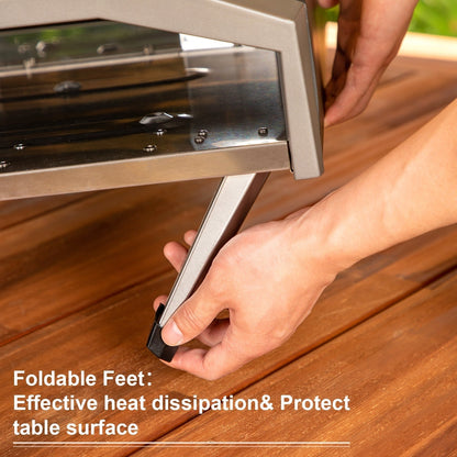 Four à pizza portatif au gaz propane à rôtissage rapide des années 60 pour terrasse extérieure