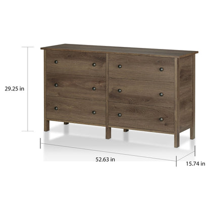 Commode de rangement rustique en noyer Mulgrew par Carbon Loft