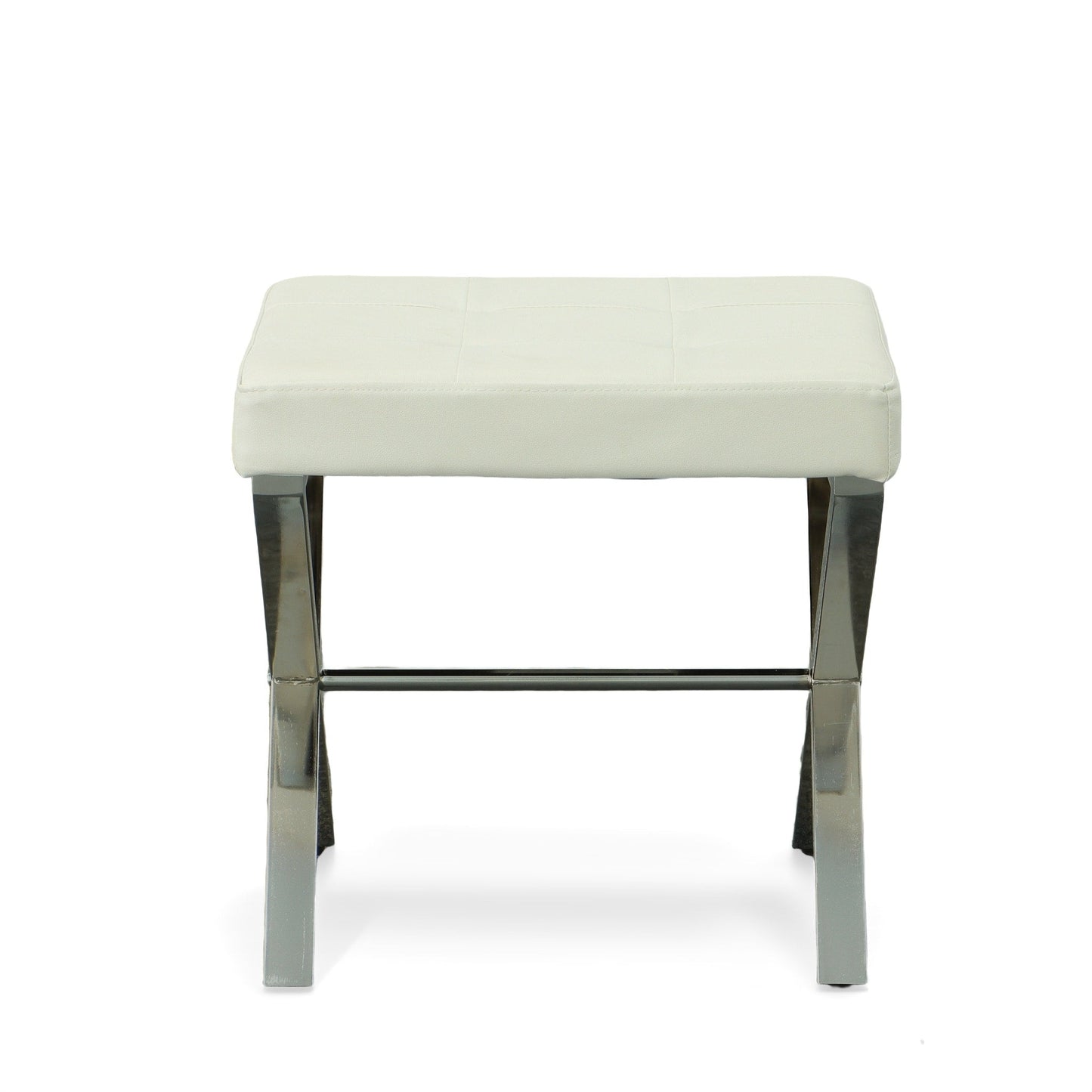 Banc de toilette Elisabetta de Carolina Living - Blanc/Chrome