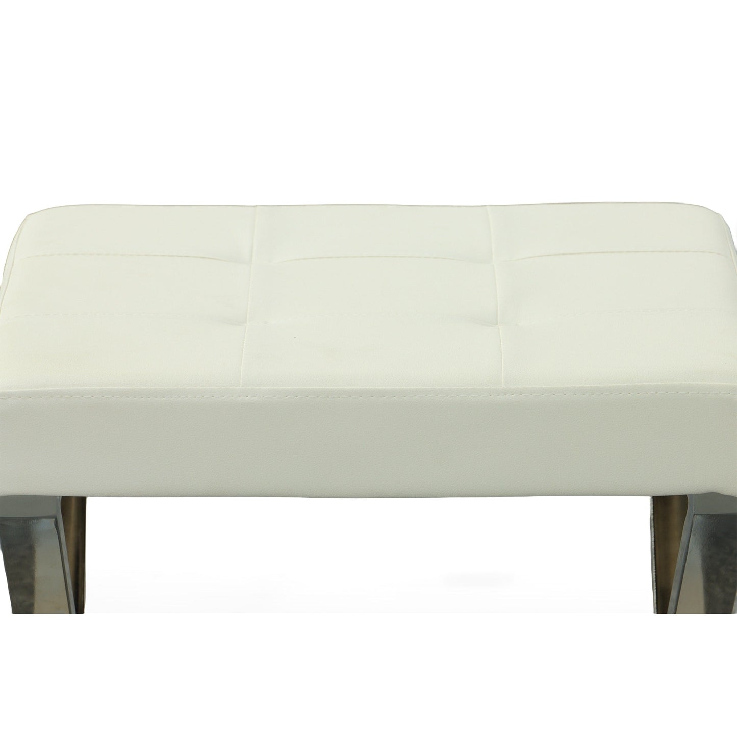 Banc de toilette Elisabetta de Carolina Living - Blanc/Chrome