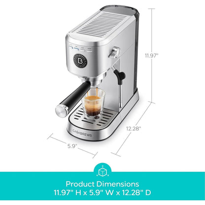 Machine à expresso CASABREWS CM5418 Basic 20 bars avec mousseur à lait pour la maison