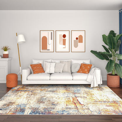 Tapis d'intérieur abstrait moderne et contemporain Chesney