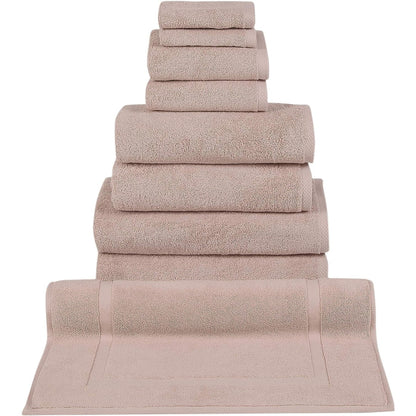 Ensemble de serviettes CTT 100 % coton turc, 8 ou 9 pièces, séchage rapide et absorbant