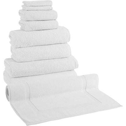 Ensemble de serviettes CTT 100 % coton turc, 8 ou 9 pièces, séchage rapide et absorbant