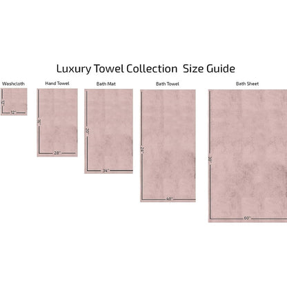 Ensemble de serviettes CTT 100 % coton turc, 8 ou 9 pièces, séchage rapide et absorbant