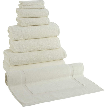 Ensemble de serviettes CTT 100 % coton turc, 8 ou 9 pièces, séchage rapide et absorbant