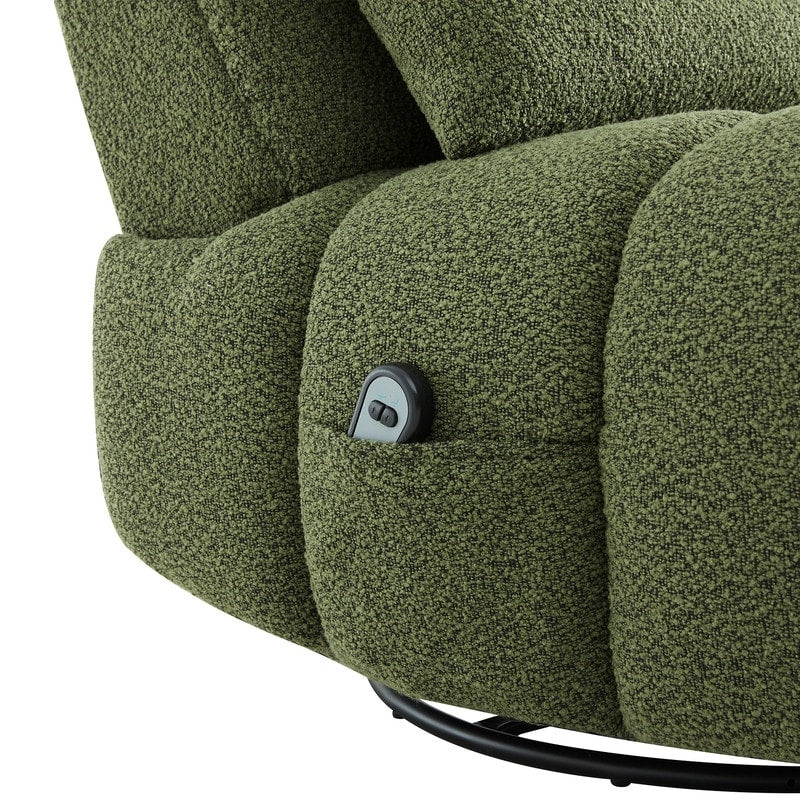 Fauteuil inclinable électrique pivotant Cole avec support lombaire