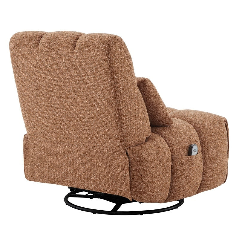Fauteuil inclinable électrique pivotant Cole avec support lombaire