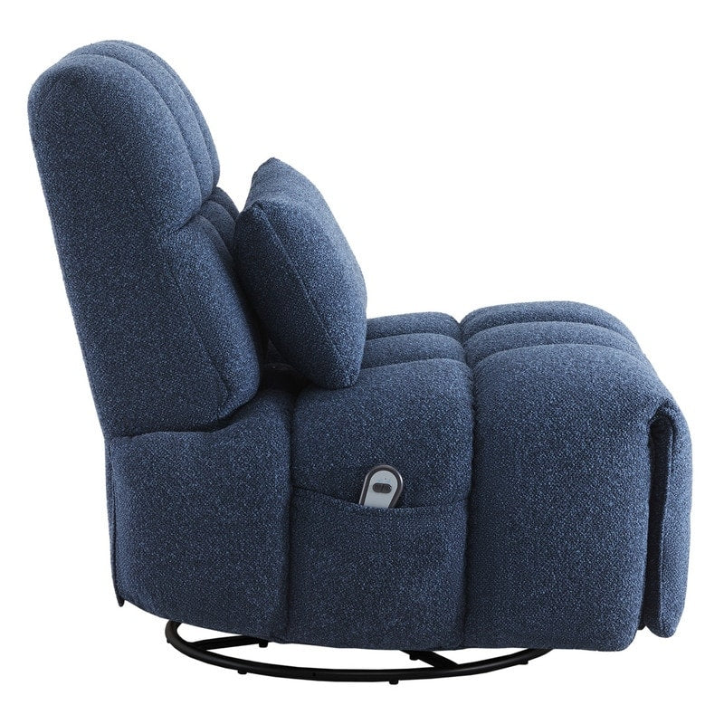 Fauteuil inclinable électrique pivotant Cole avec support lombaire