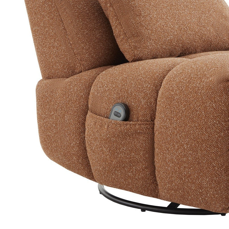 Fauteuil inclinable électrique pivotant Cole avec support lombaire