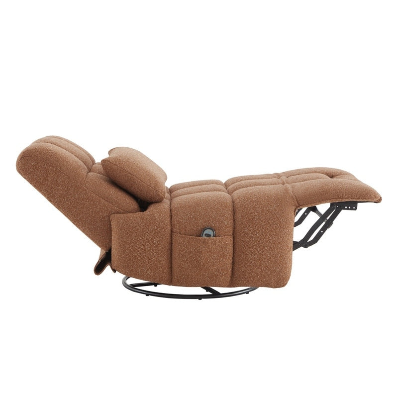 Fauteuil inclinable électrique pivotant Cole avec support lombaire