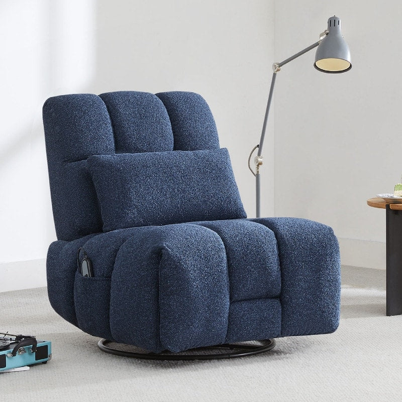 Fauteuil inclinable électrique pivotant Cole avec support lombaire