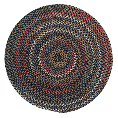 Tapis rond tressé multicolore rustique Wayland de Colonial Mills