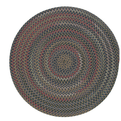 Tapis rond tressé multicolore rustique Wayland de Colonial Mills