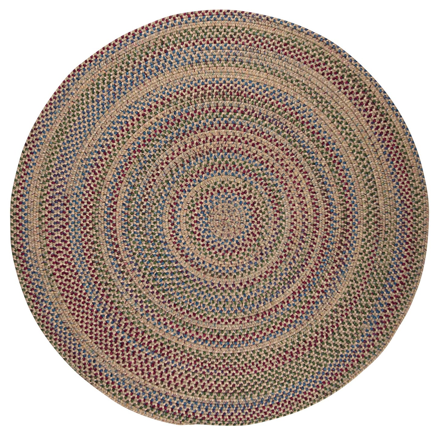 Tapis rond tressé rustique Worley de Colonial Mills