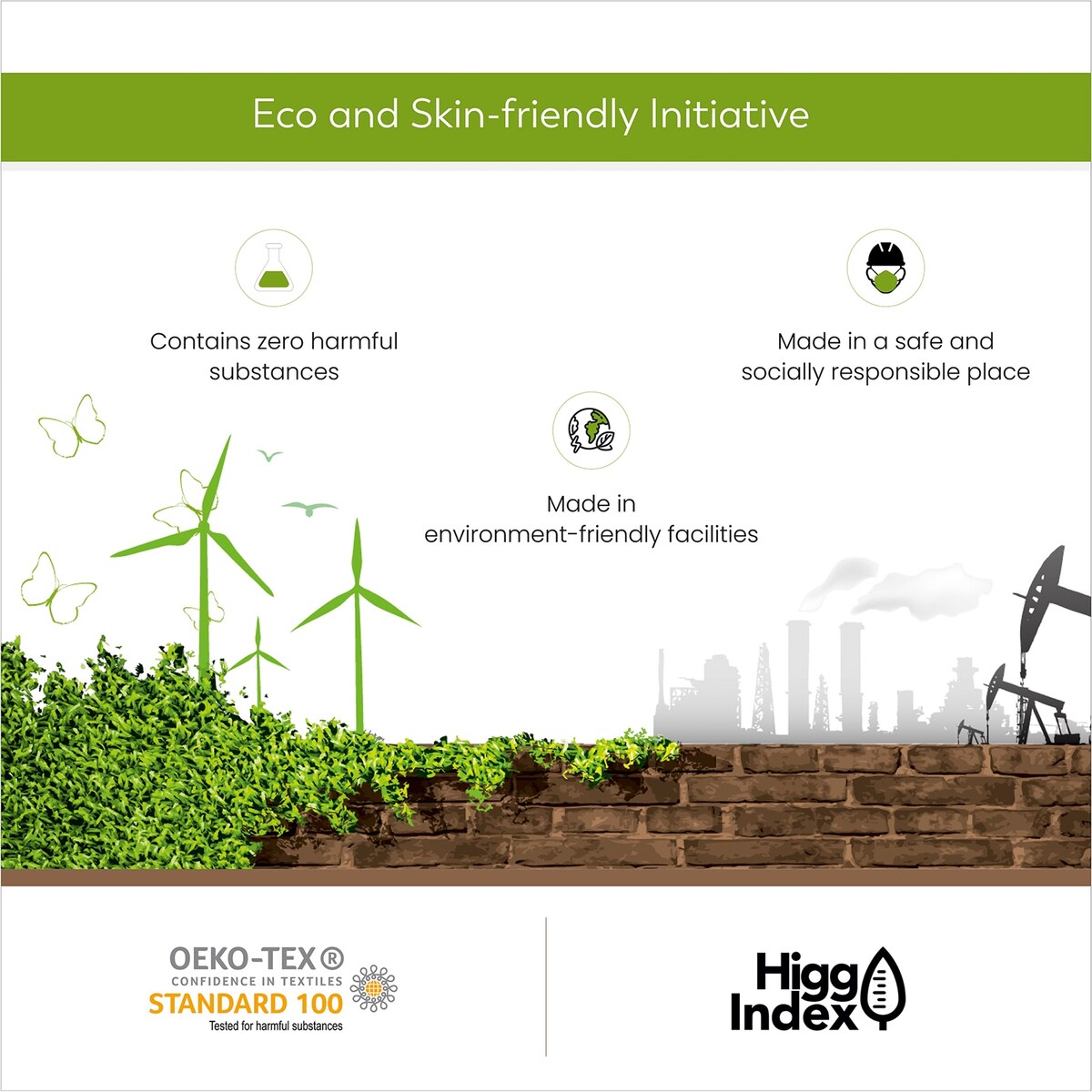 Parure de draps infroissables en mélange de coton de luxe Color Sense 800 fils