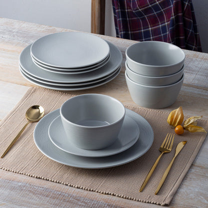 Service de table Noritake Colorscapes Swirl 12 pièces, service pour 4 personnes