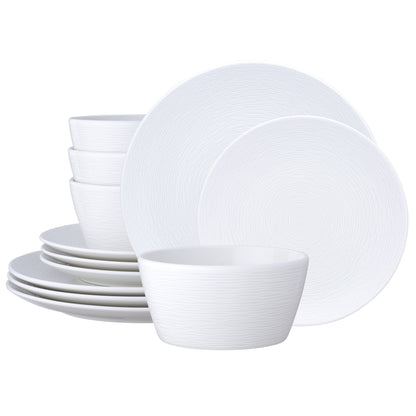 Service de table Noritake Colorscapes Swirl 12 pièces, service pour 4 personnes