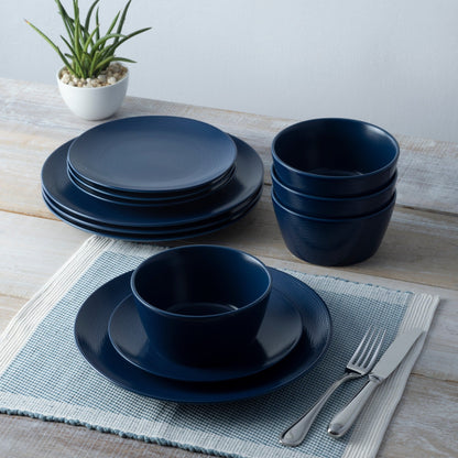 Service de table Noritake Colorscapes Swirl 12 pièces, service pour 4 personnes