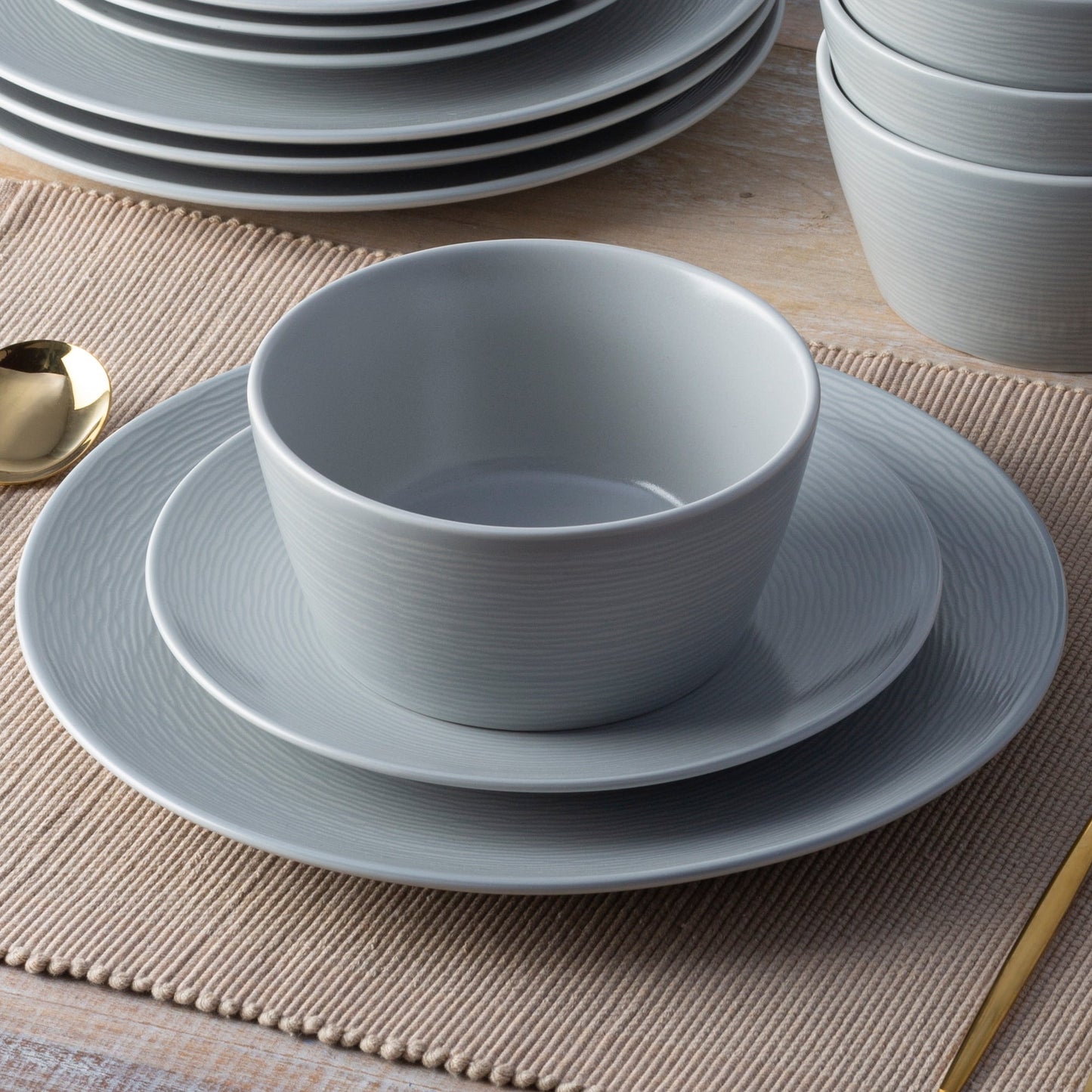 Service de table Noritake Colorscapes Swirl 12 pièces, service pour 4 personnes