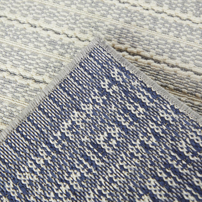 Tapis d'intérieur/extérieur Connell à rayures transitionnelles