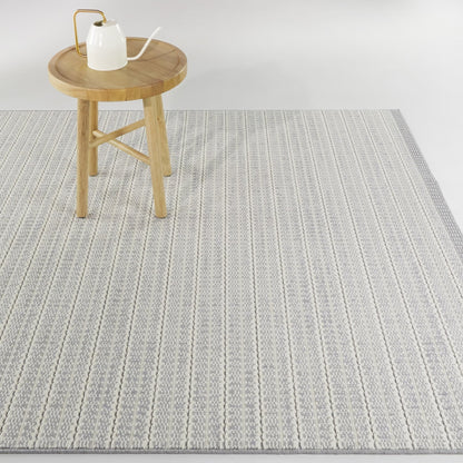 Tapis d'intérieur/extérieur Connell à rayures transitionnelles