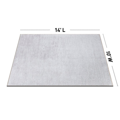 Tapis contemporain à rayures usées lavable en machine