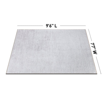 Tapis contemporain à rayures usées lavable en machine