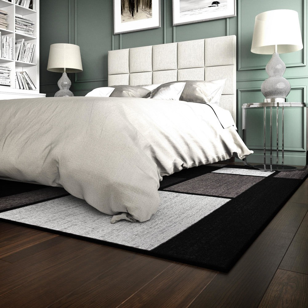 Tapis contemporain moderne en boîte à blocs de couleur de World Rug Gallery